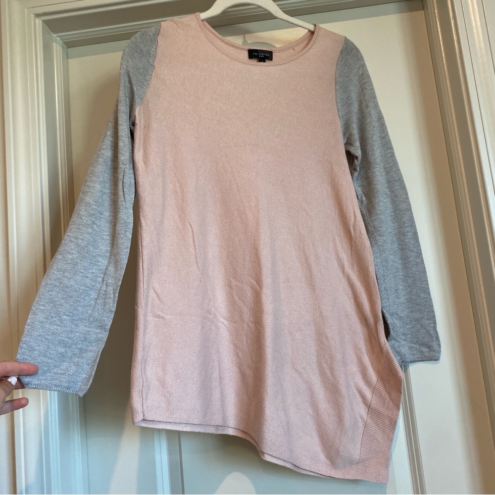 THE LIMITED Pink/Grey Sweater